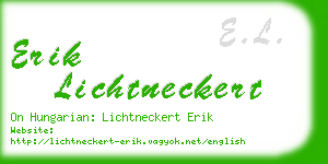 erik lichtneckert business card